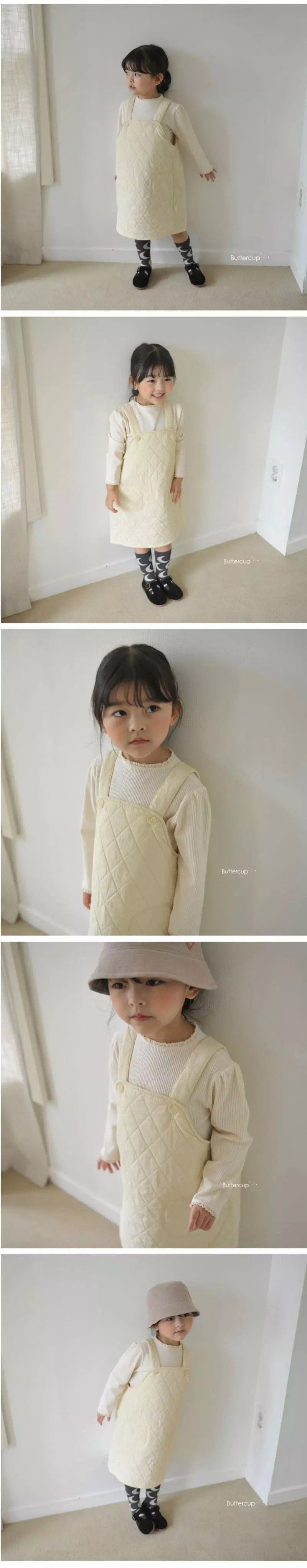 Buttercup - Korean Children Fashion - #magicofchildhood - Quilting One-piece - 3