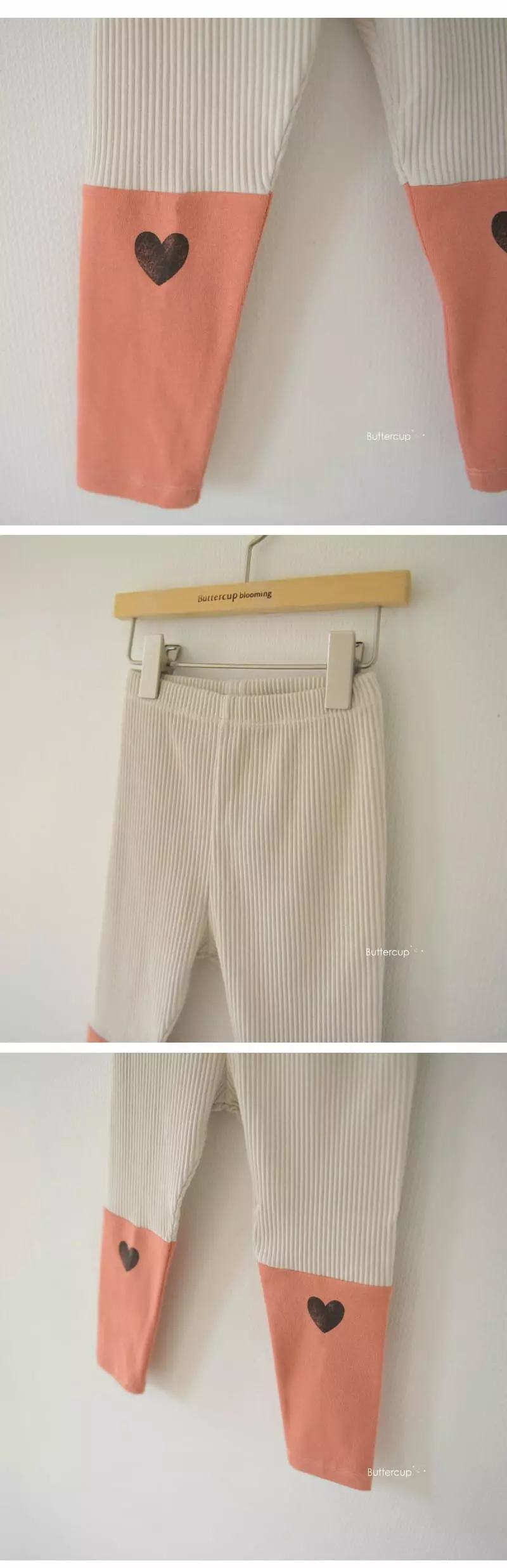 Buttercup - Korean Children Fashion - #minifashionista - Heart Leggings - 5