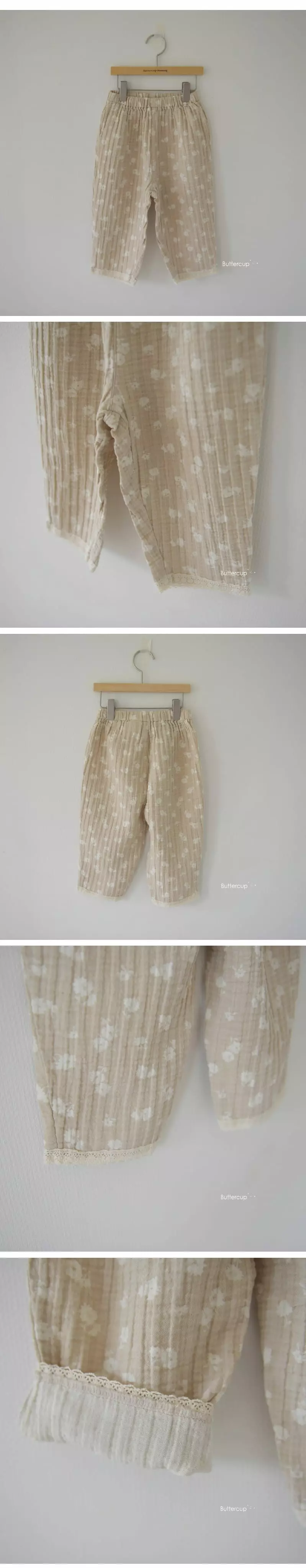 Buttercup - Korean Children Fashion - #minifashionista - Hamback Flower Pants - 4