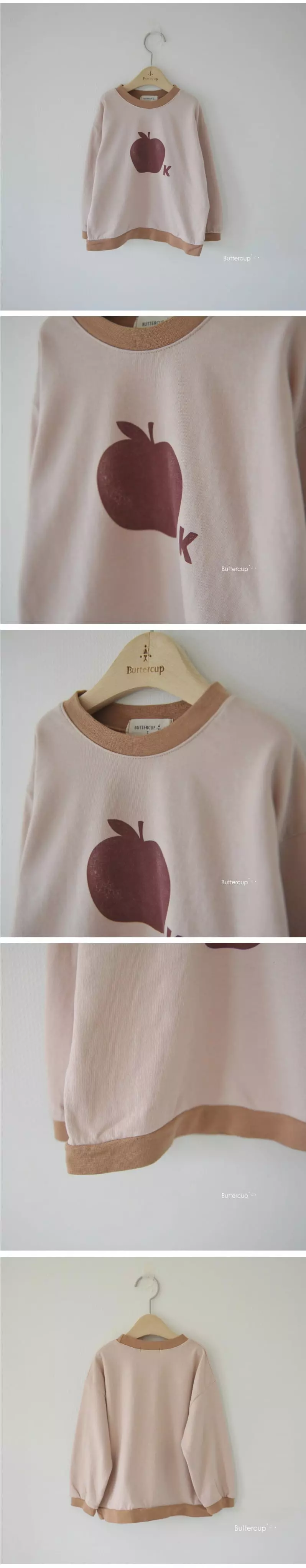 Buttercup - Korean Children Fashion - #toddlerclothing - Apple Color Stripes Tee - 4