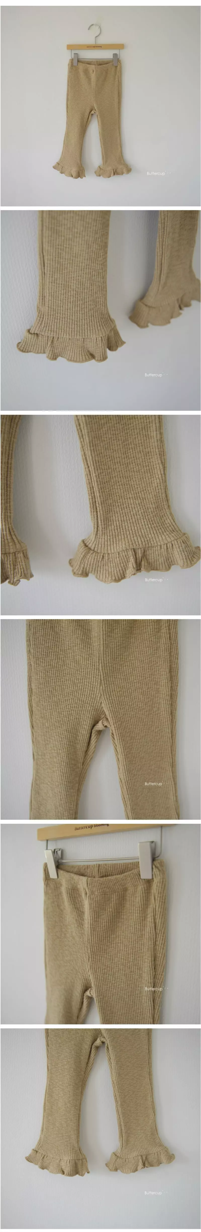 Buttercup - Korean Children Fashion - #prettylittlegirls - Rib Frill Pants - 4