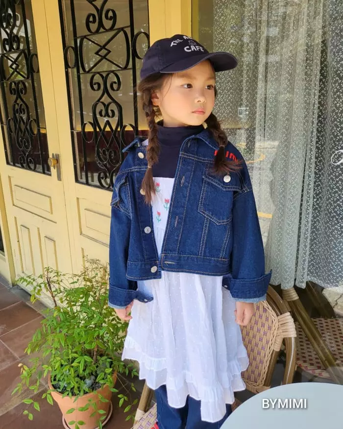 Bymimi - Korean Children Fashion - #Kfashion4kids - Mimi Denim Jacket - 5