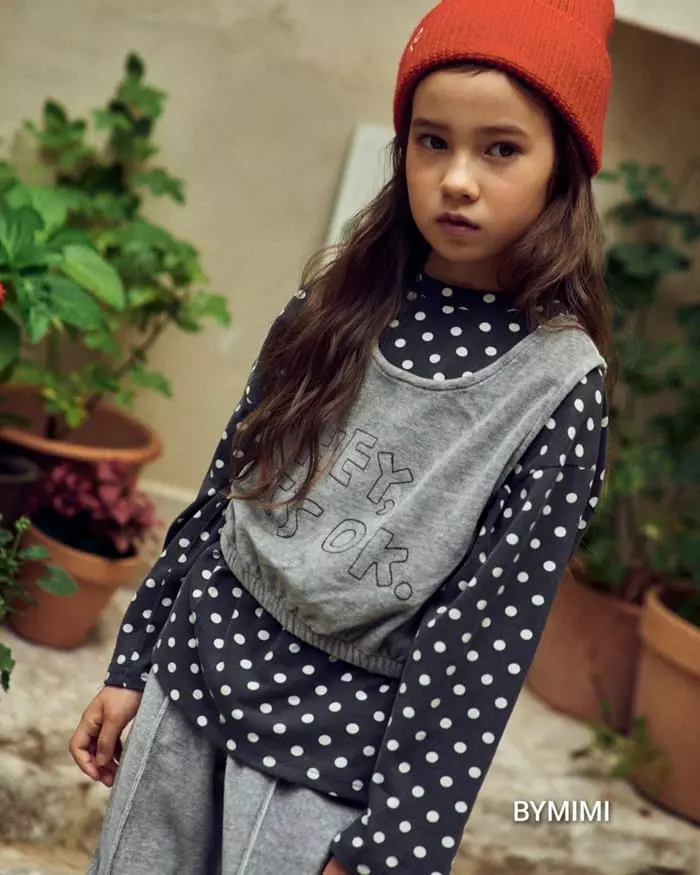 Bymimi - Korean Children Fashion - #childofig - Eco Dot Tang Tee - 11
