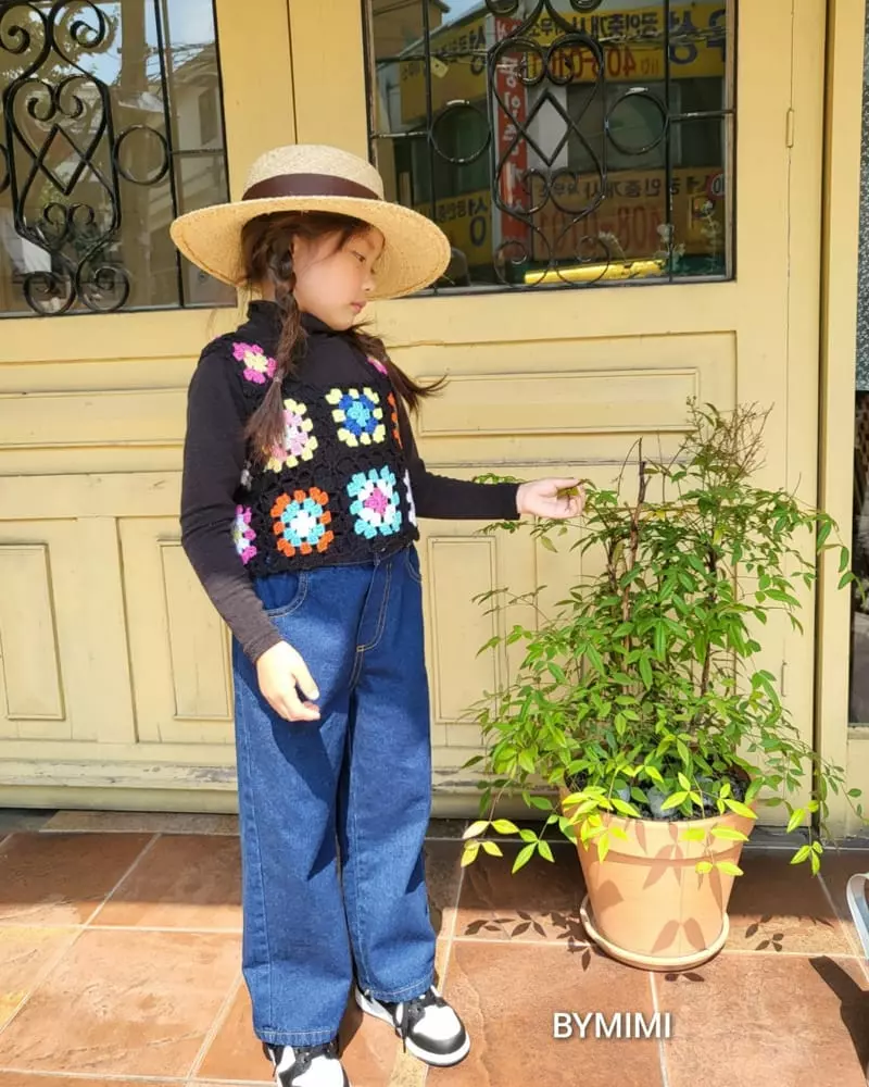 Bymimi - Korean Children Fashion - #childrensboutique - Crop Knit Vest - 10