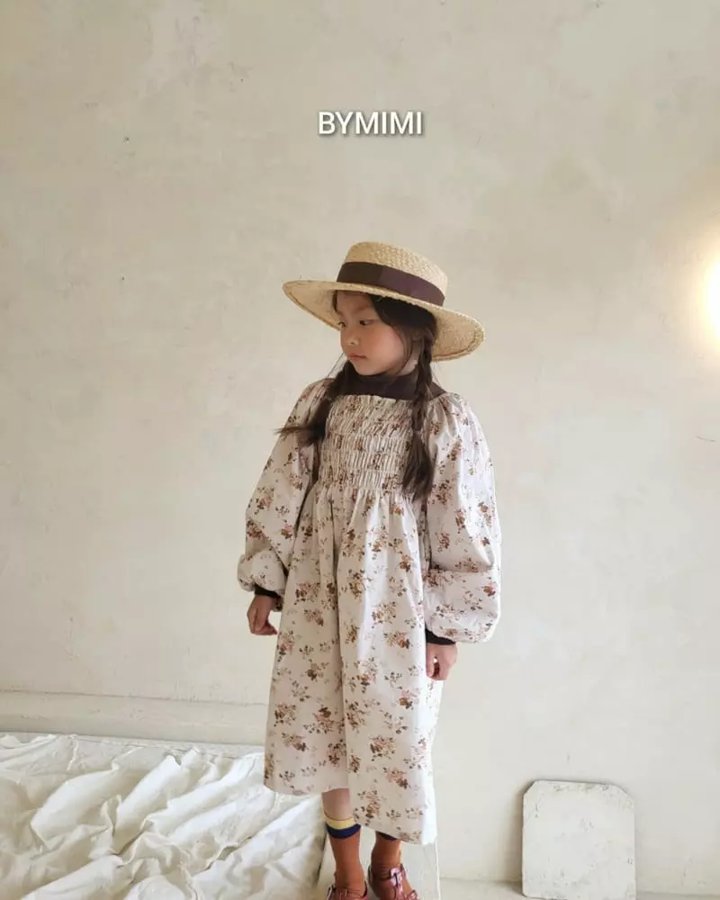 Bymimi - Korean Children Fashion - #childrensboutique - U Smocked One-piece - 6