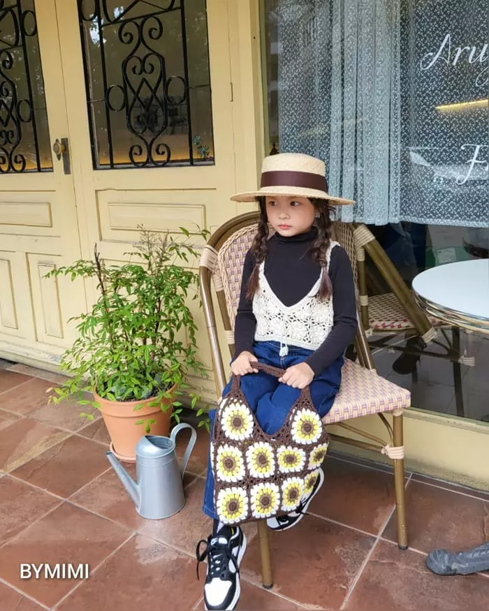 Bymimi - Korean Children Fashion - #designkidswear - Knit Bag Brown - 8