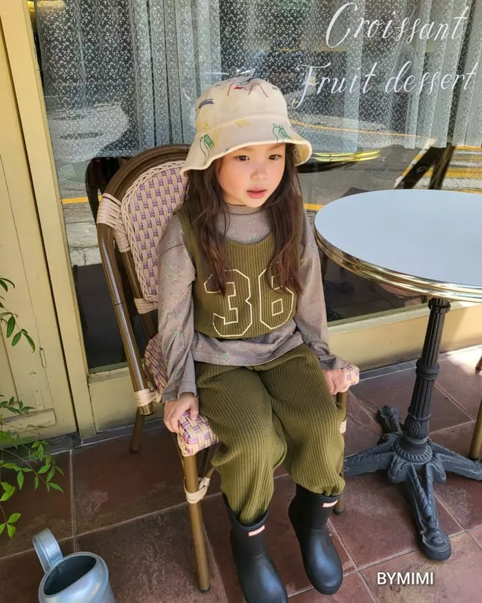 Bymimi - Korean Children Fashion - #discoveringself - Waffle Vest - 8