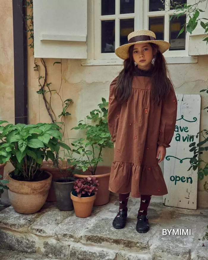 Bymimi - Korean Children Fashion - #fashionkids - Batic Embroidery One-piece - 10