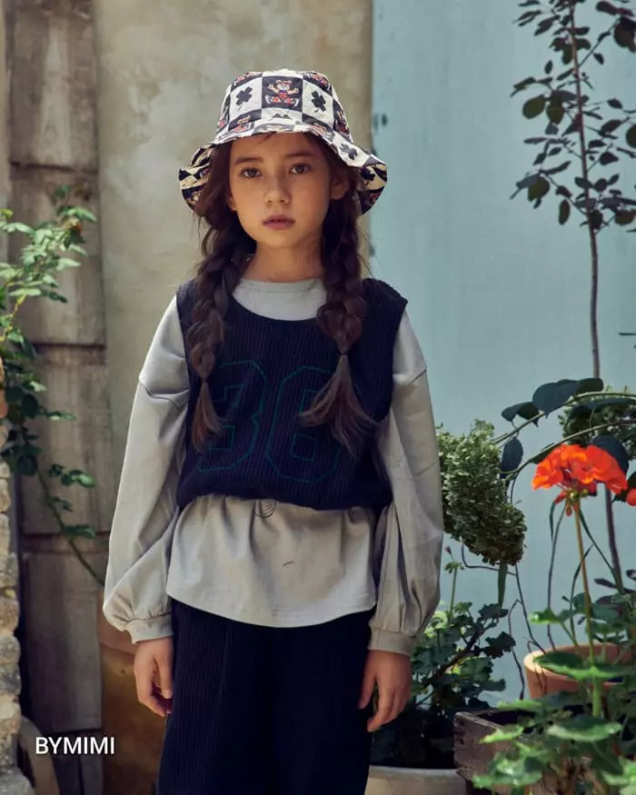 Bymimi - Korean Children Fashion - #kidsshorts - Waffle Vest - 10