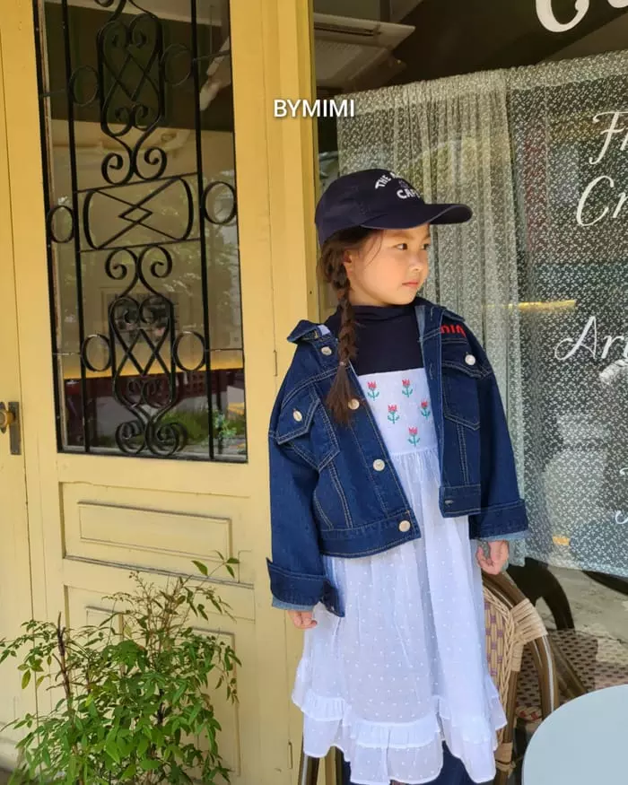 Bymimi - Korean Children Fashion - #kidsshorts - Mimi Denim Jacket - 2