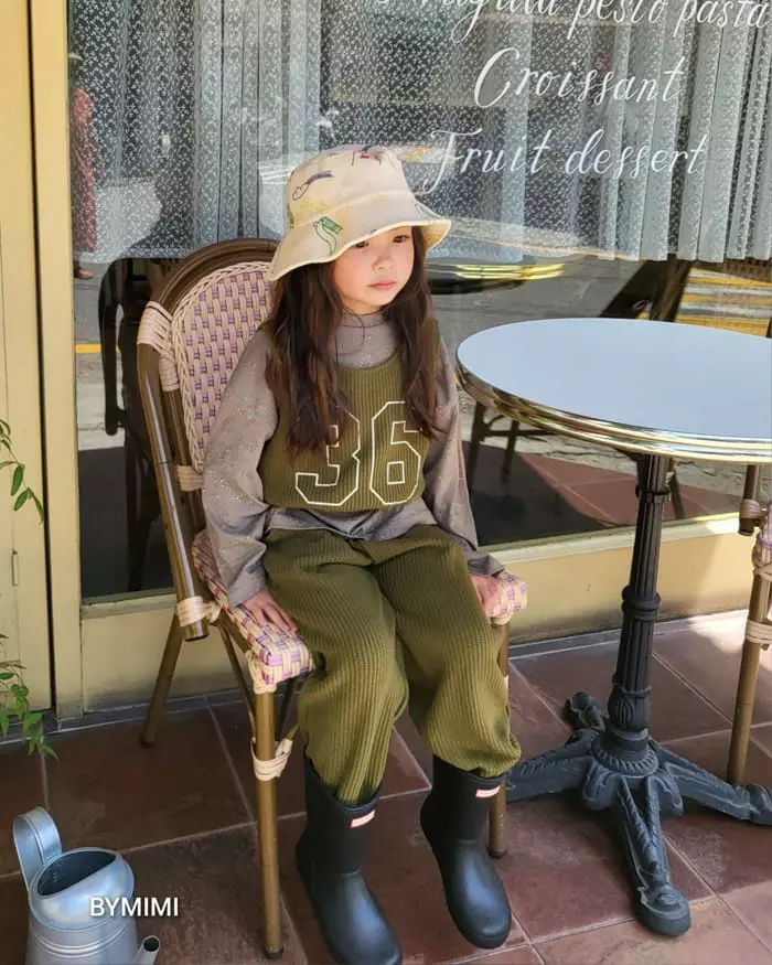 Bymimi - Korean Children Fashion - #kidzfashiontrend - Waffle Pants - 11