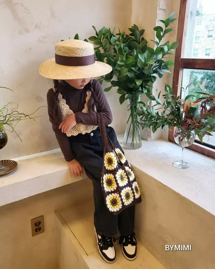 Bymimi - Korean Children Fashion - #magicofchildhood - Knit Bag Brown - 2