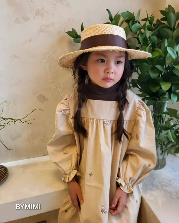 Bymimi - Korean Children Fashion - #prettylittlegirls - Batic Embroidery One-piece - 2