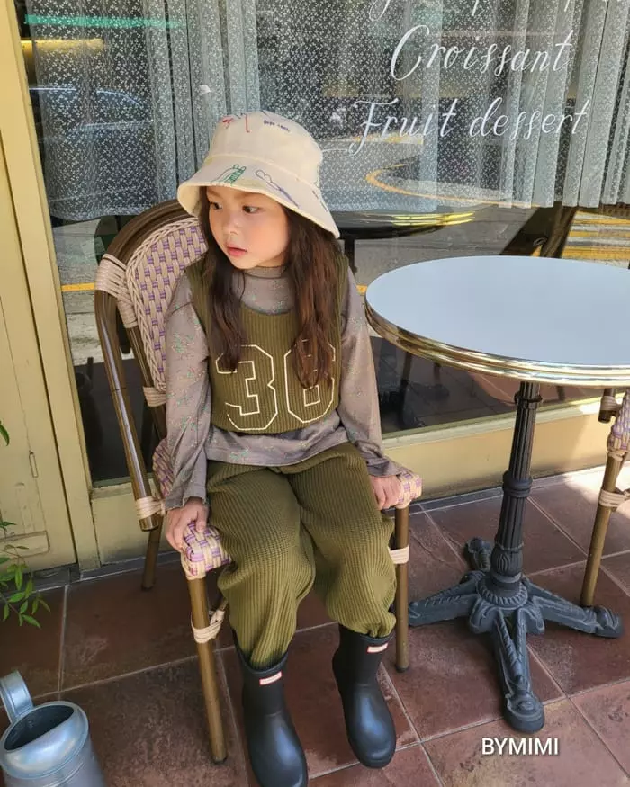 Bymimi - Korean Children Fashion - #prettylittlegirls - Waffle Vest