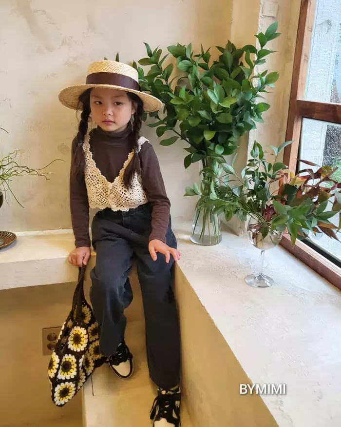 Bymimi - Korean Children Fashion - #minifashionista - Knit Bag Brown - 4