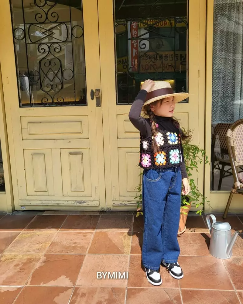 Bymimi - Korean Children Fashion - #todddlerfashion - Crop Knit Vest - 6