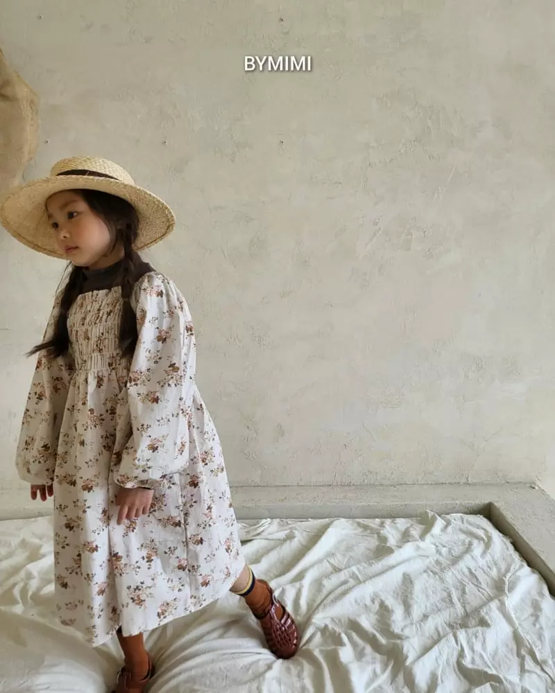 Bymimi - Korean Children Fashion - #todddlerfashion - U Smocked One-piece - 2