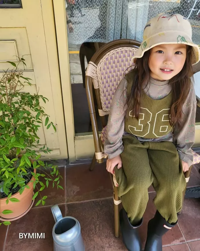 Bymimi - Korean Children Fashion - #todddlerfashion - Waffle Vest - 2