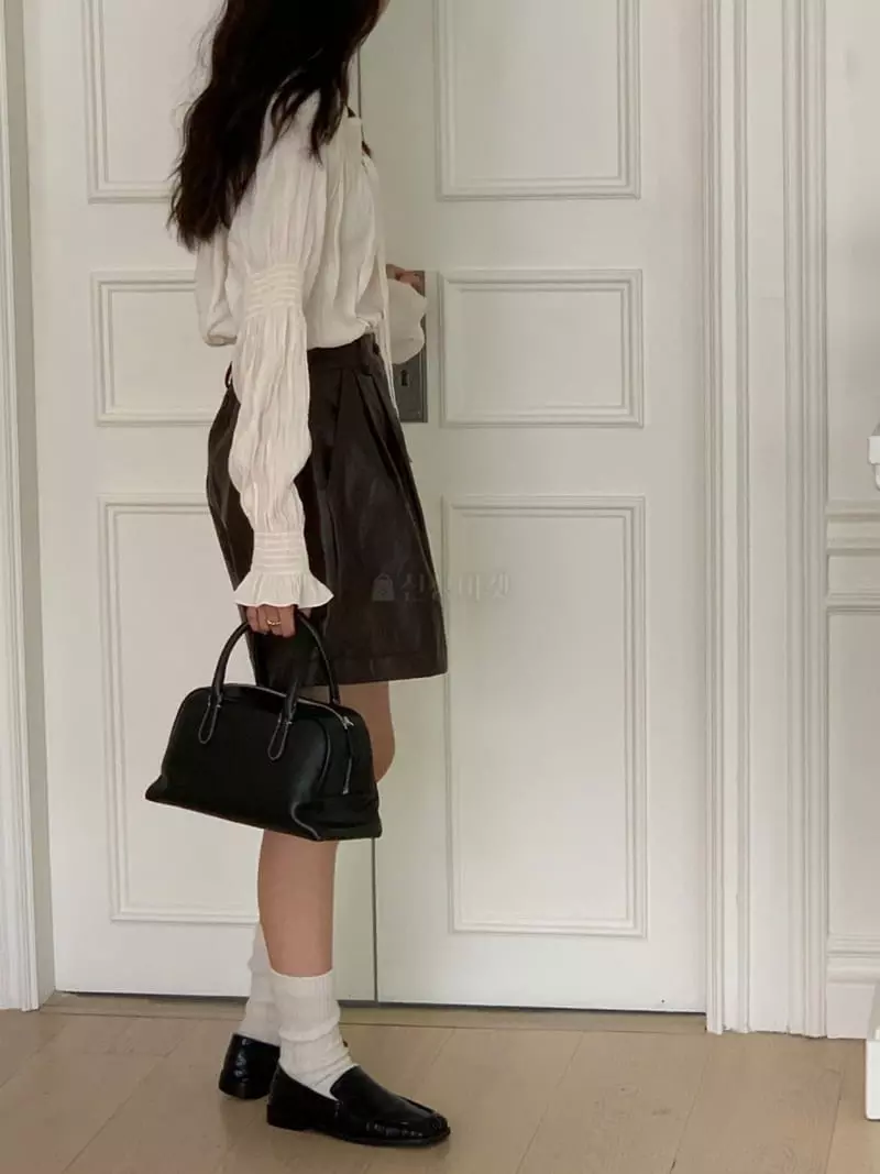 Chapter - Korean Women Fashion - #momslook - Simple Leaher Pants - 3