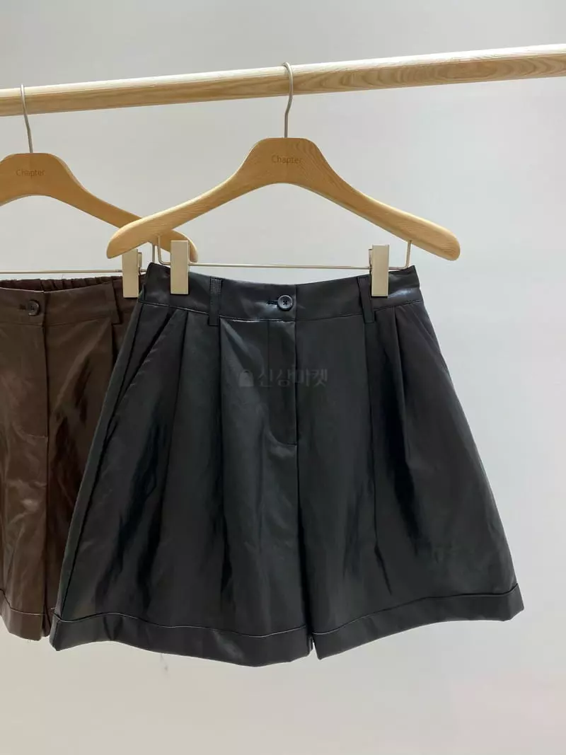 Chapter - Korean Women Fashion - #momslook - Simple Leaher Pants - 5