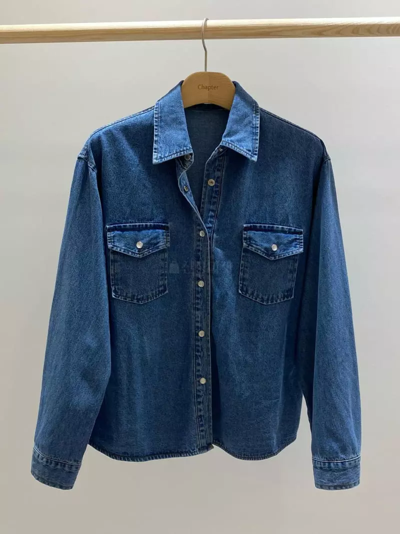 Chapter - Korean Women Fashion - #momslook - Blue Wasing Shirt - 6