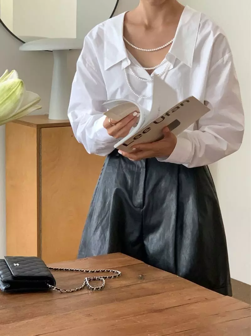 Chapter - Korean Women Fashion - #momslook - Pearl Cris Blouse - 2