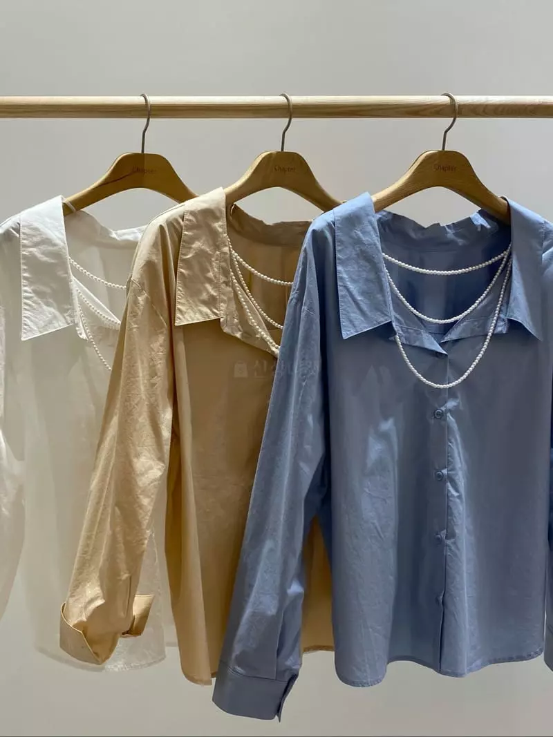 Chapter - Korean Women Fashion - #momslook - Pearl Cris Blouse - 6