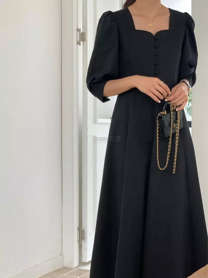 Chapter - Korean Women Fashion - #momslook - Loe Cotton One-piece - 5