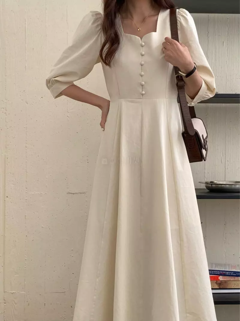 Chapter - Korean Women Fashion - #momslook - Loe Cotton One-piece - 7