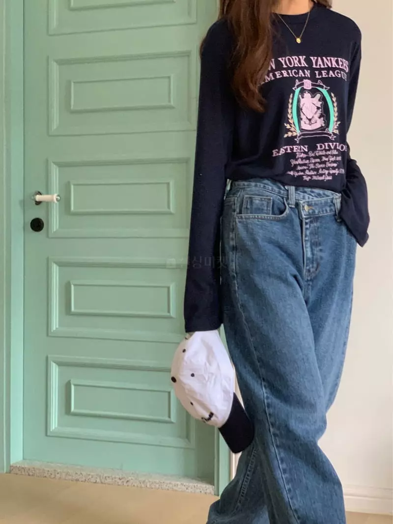 Chapter - Korean Women Fashion - #restrostyle - New York Tee - 3