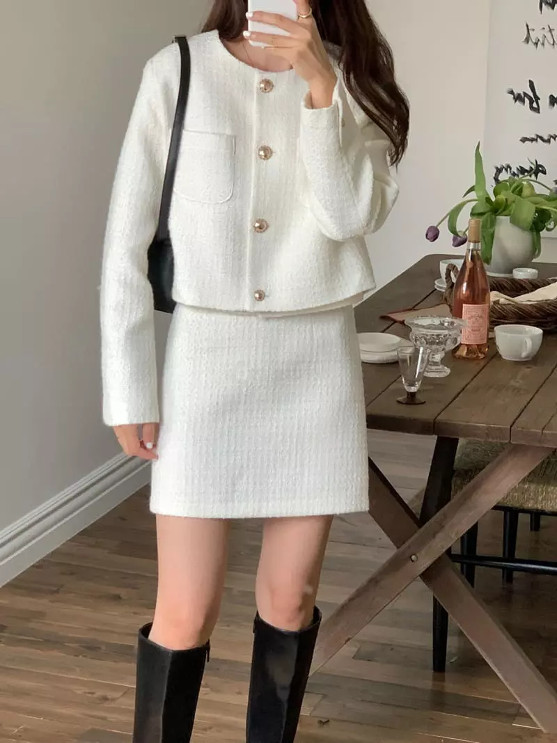 Chapter - Korean Women Fashion - #womensfashion - Mui Twid Jacket - 4