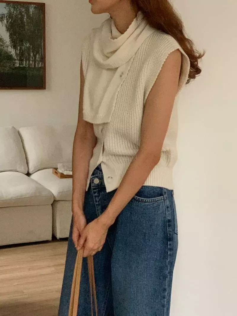 Chapter - Korean Women Fashion - #womensfashion - Muffler Knit Set - 10