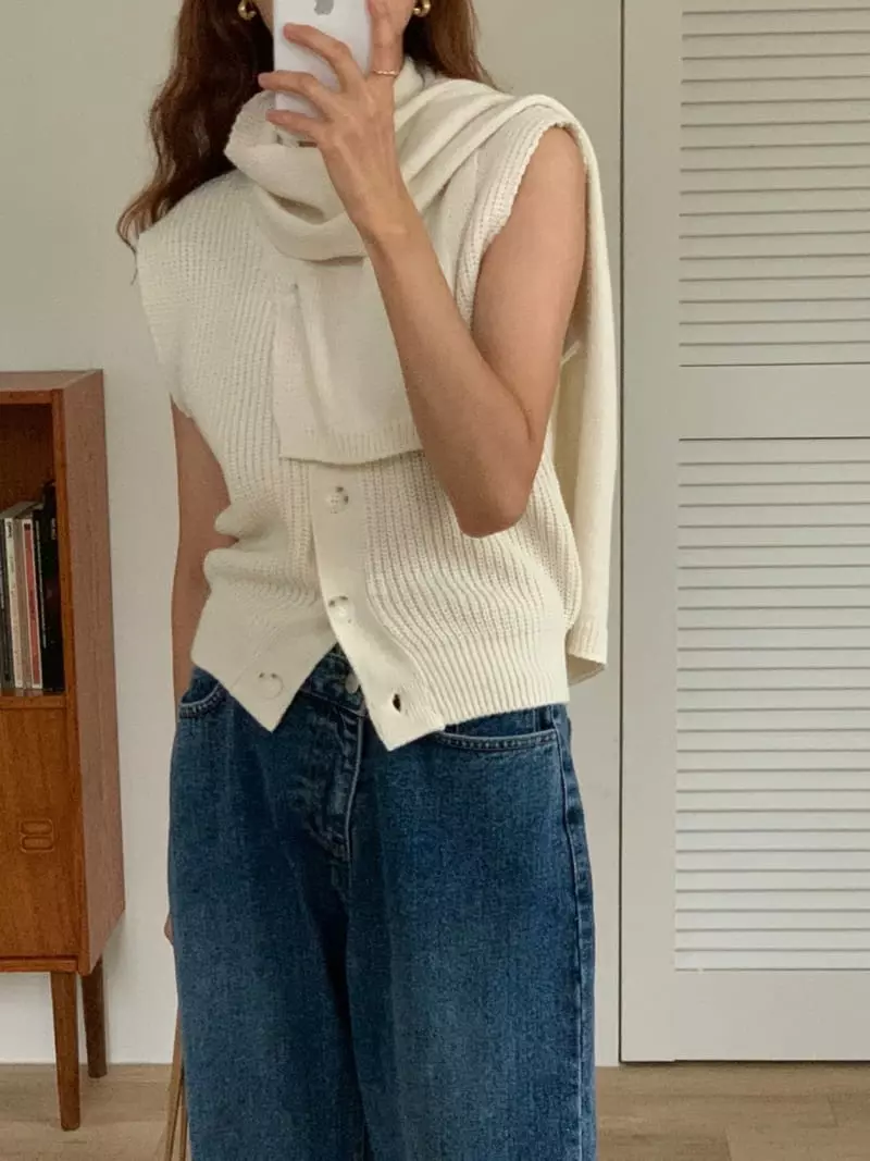 Chapter - Korean Women Fashion - #womensfashion - Muffler Knit Set - 8