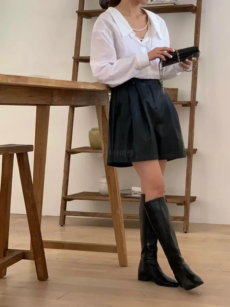 Chapter - Korean Women Fashion - #womensfashion - Simple Leaher Pants - 2