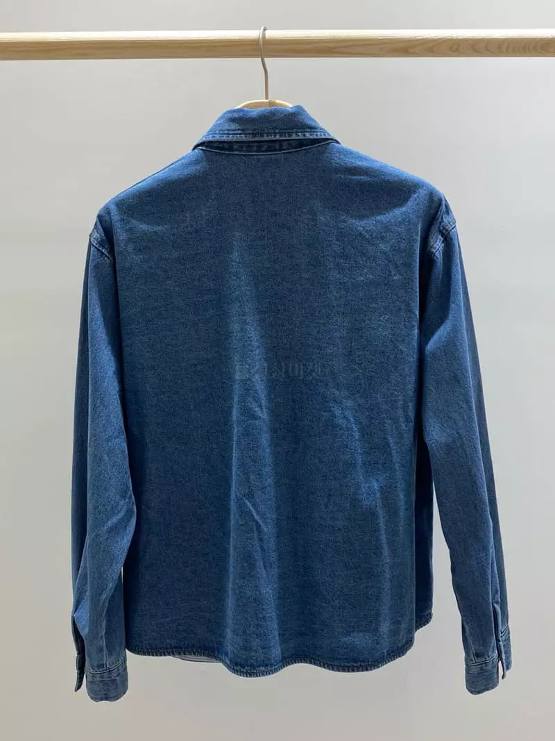 Chapter - Korean Women Fashion - #womensfashion - Blue Wasing Shirt - 7