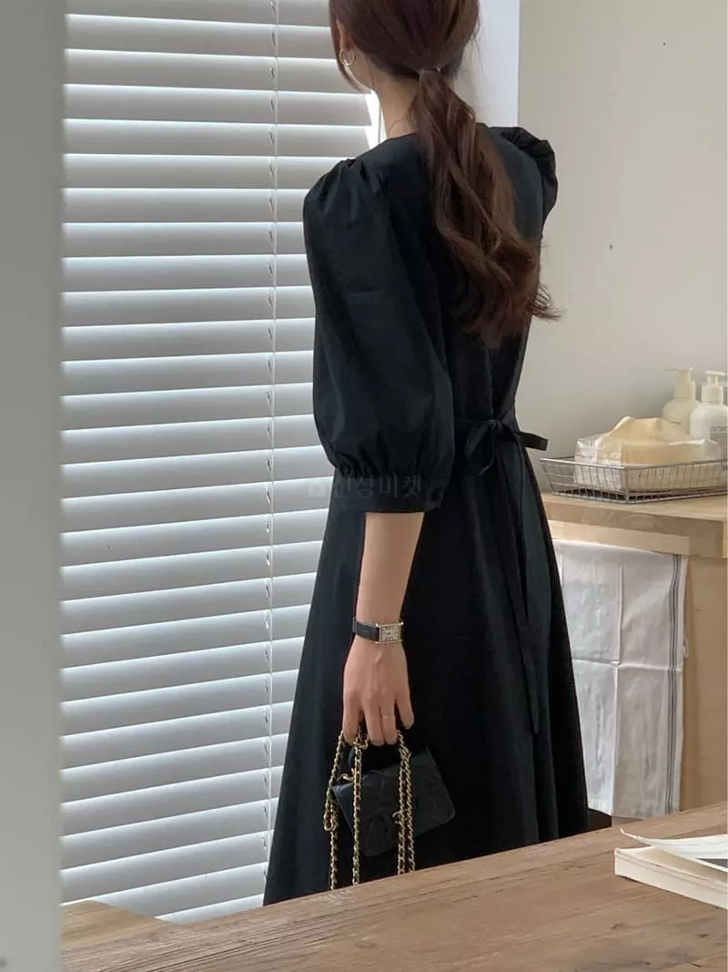 Chapter - Korean Women Fashion - #momslook - Loe Cotton One-piece - 4