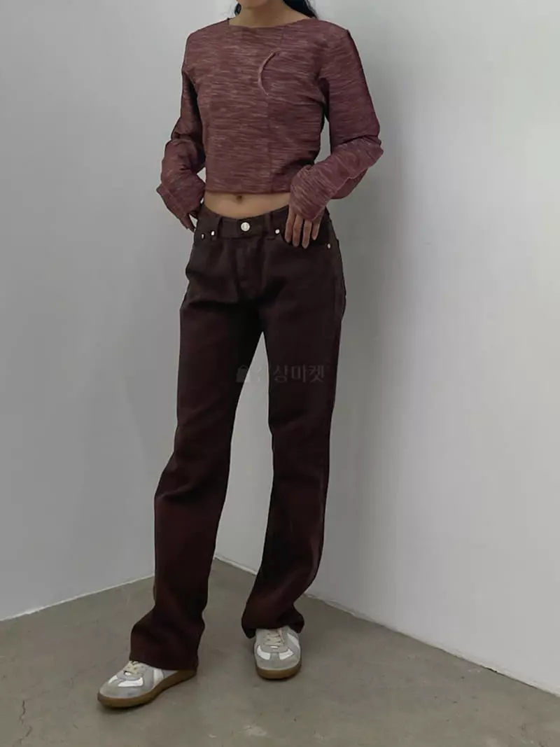 Charlotte - Korean Women Fashion - #momslook - 933 Brown Jeans - 5