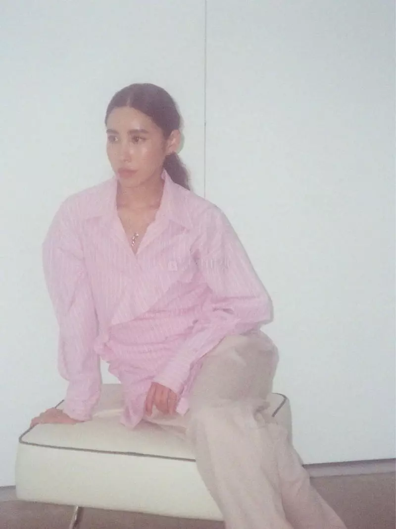 Charlotte - Korean Women Fashion - #momslook - Public Strieps Shirt - 12