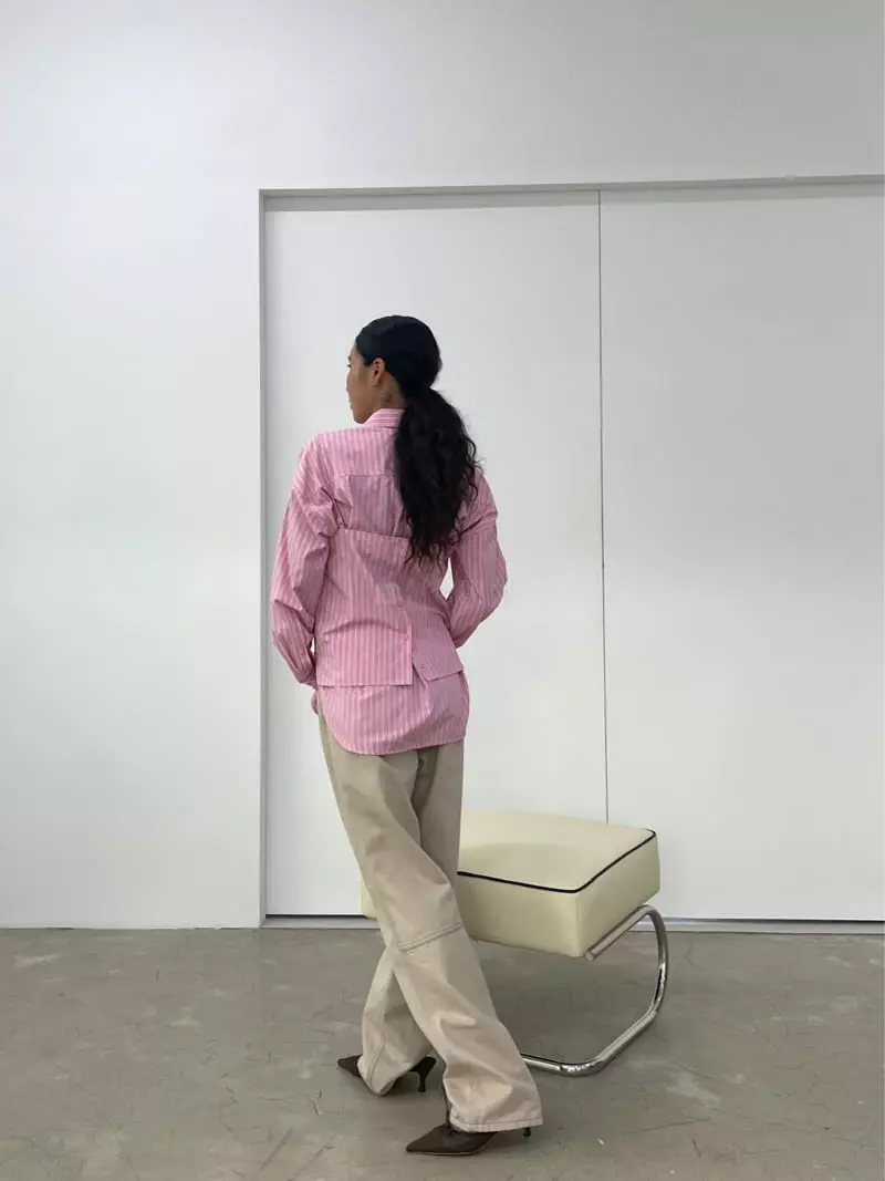 Charlotte - Korean Women Fashion - #womensfashion - Public Strieps Shirt - 4