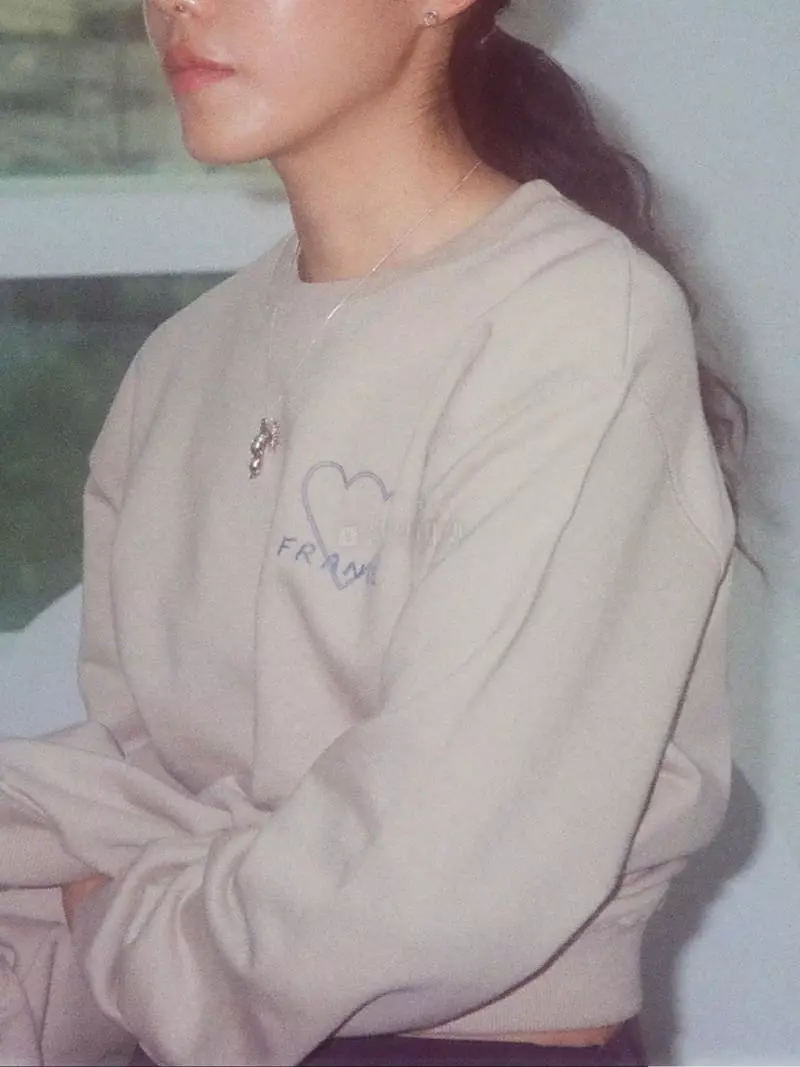 Charlotte - Korean Women Fashion - #momslook - Heart Sweatshirt - 2