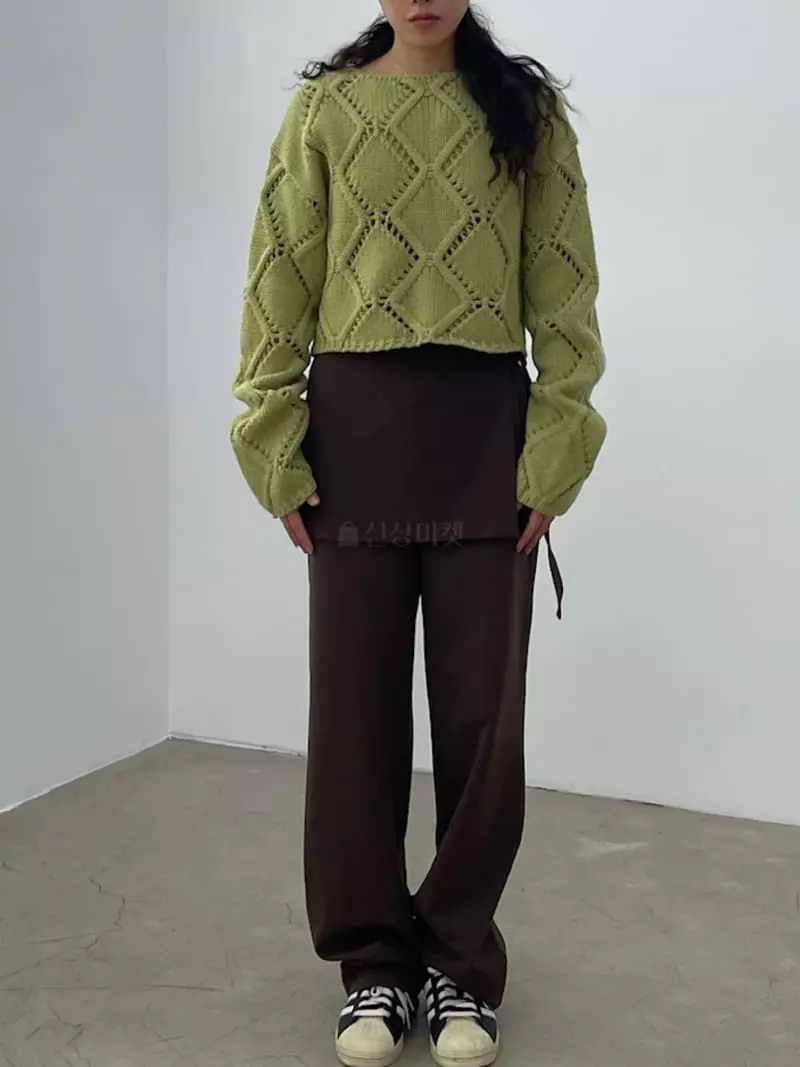 Charlotte - Korean Women Fashion - #pursuepretty - Merry Crop Knit Tee - 5