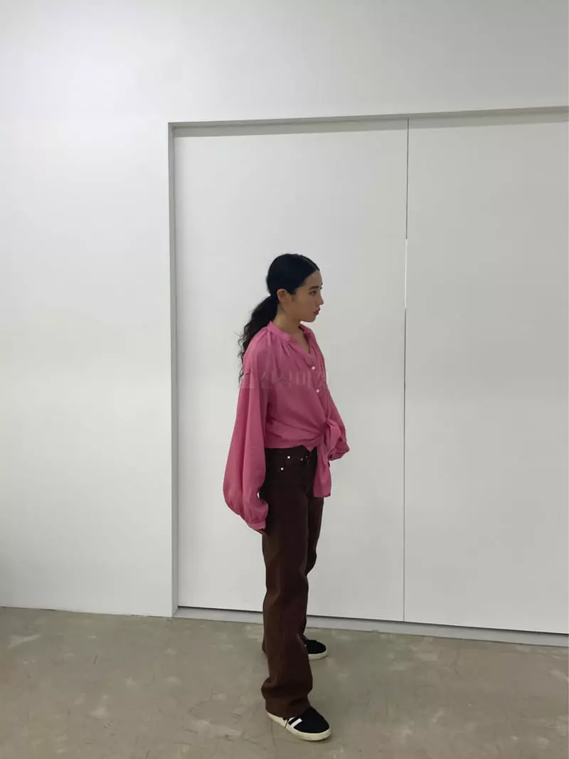 Charlotte - Korean Women Fashion - #pursuepretty - V Neck Shirring Blouse - 4
