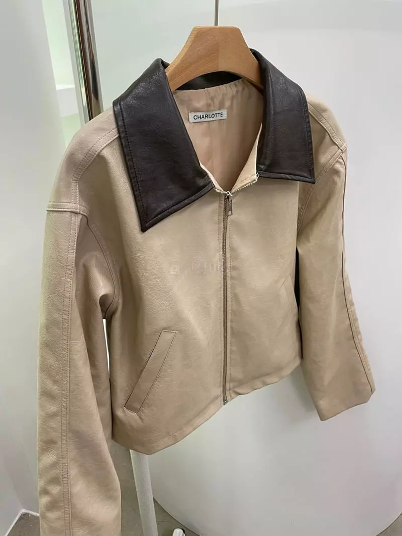 Charlotte - Korean Women Fashion - #shopsmall - Color Leather Jacket - 7