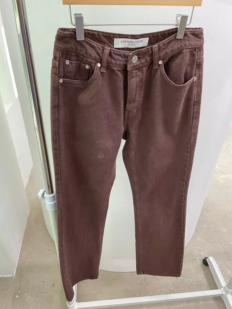 Charlotte - Korean Women Fashion - #womensfashion - 933 Brown Jeans