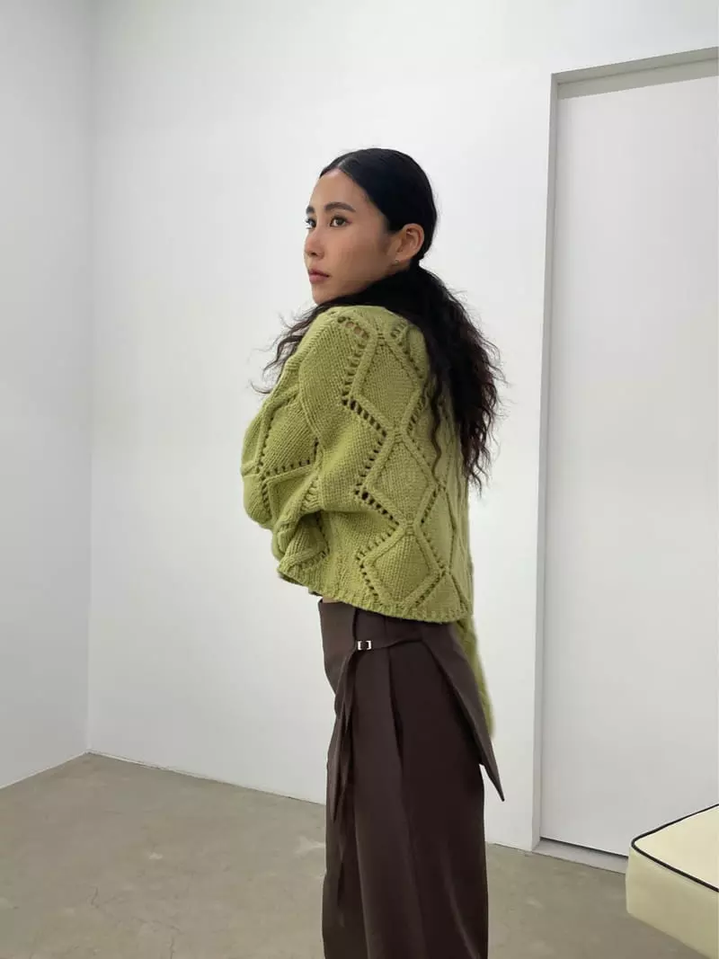 Charlotte - Korean Women Fashion - #womensfashion - Merry Crop Knit Tee - 2