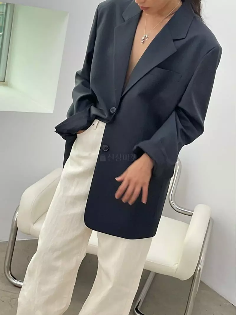 Charlotte - Korean Women Fashion - #momslook - Over Fit Jacket - 4