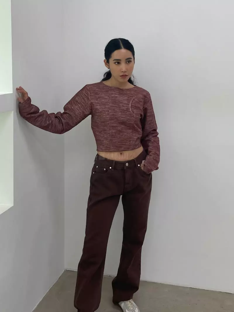 Charlotte - Korean Women Fashion - #momslook - Crop Tee - 4
