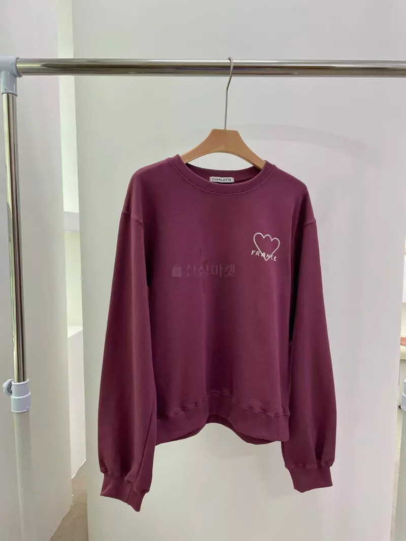 Charlotte - Korean Women Fashion - #womensfashion - Heart Sweatshirt - 5