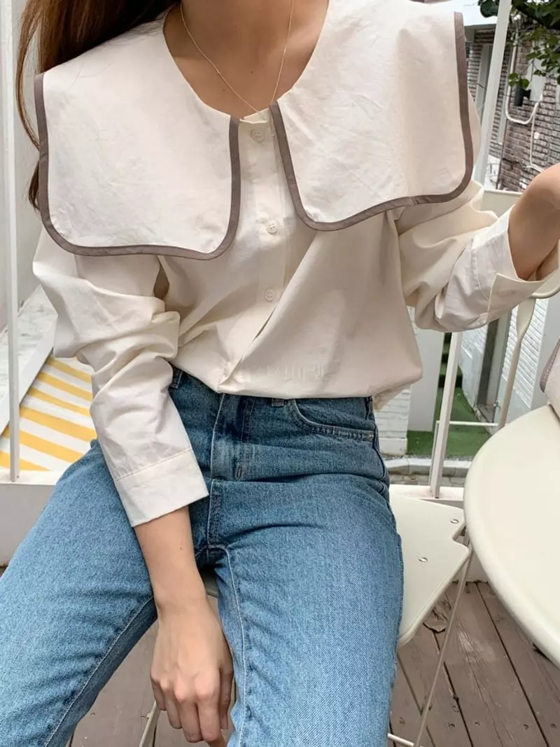 Chemi - Korean Women Fashion - #momslook - Bio Egg Blouse - 2