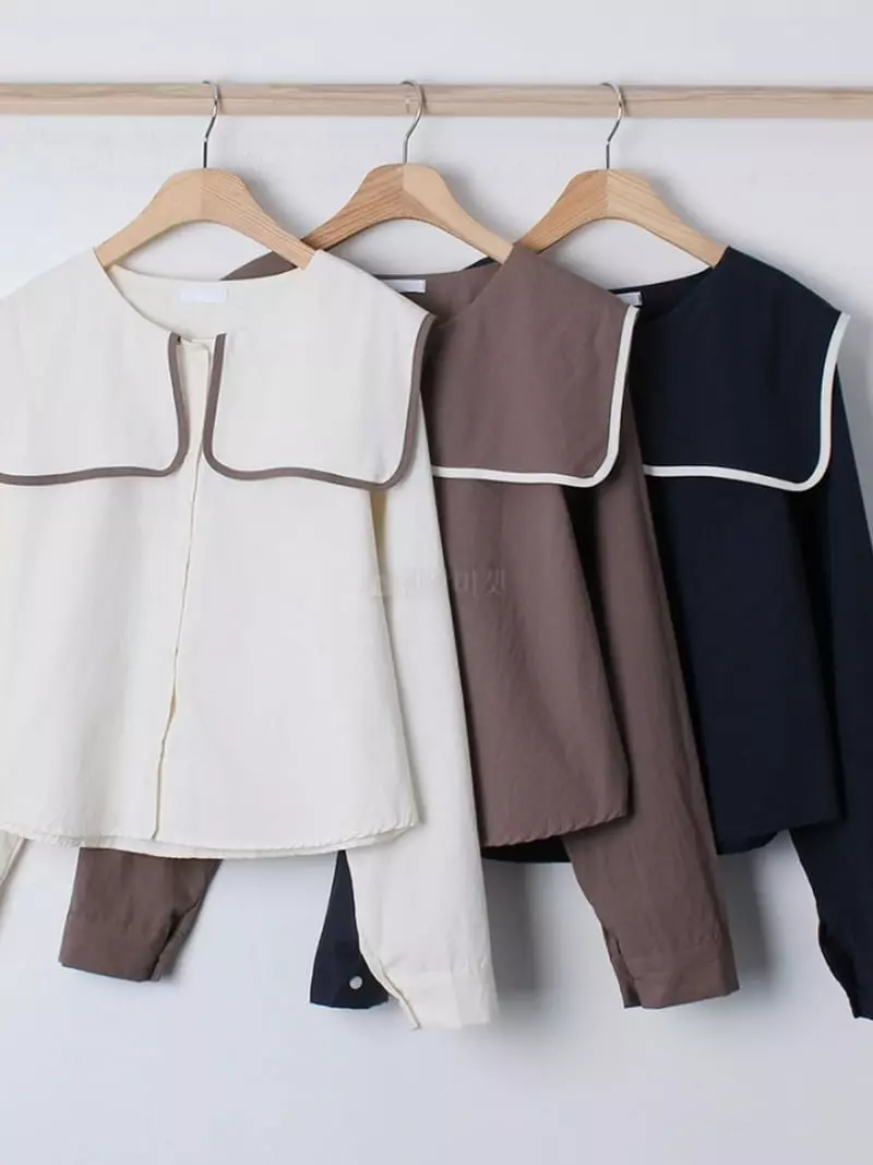 Chemi - Korean Women Fashion - #womensfashion - Bio Egg Blouse - 4